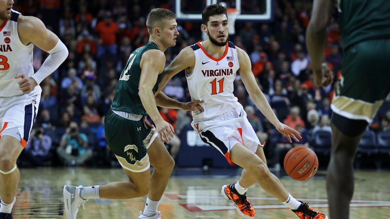 Hunter, Guy lead No. 5 Virginia past William & Mary, 72-40