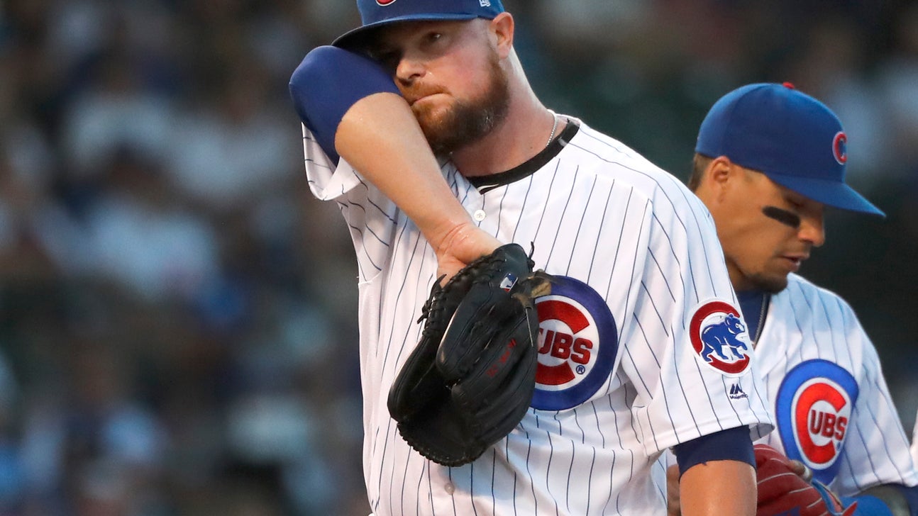 Lester pounded as Garneau, Piscotty HR, A's rout Cubs 11-4