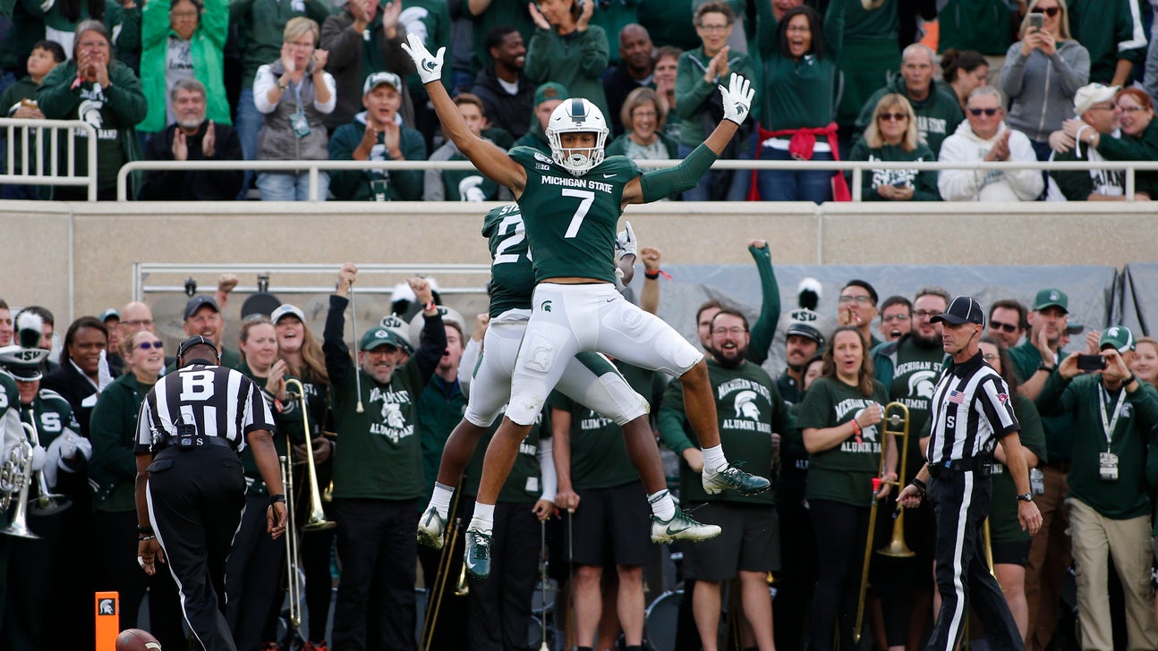 No. 25 Michigan State outlasts Indiana 40-31