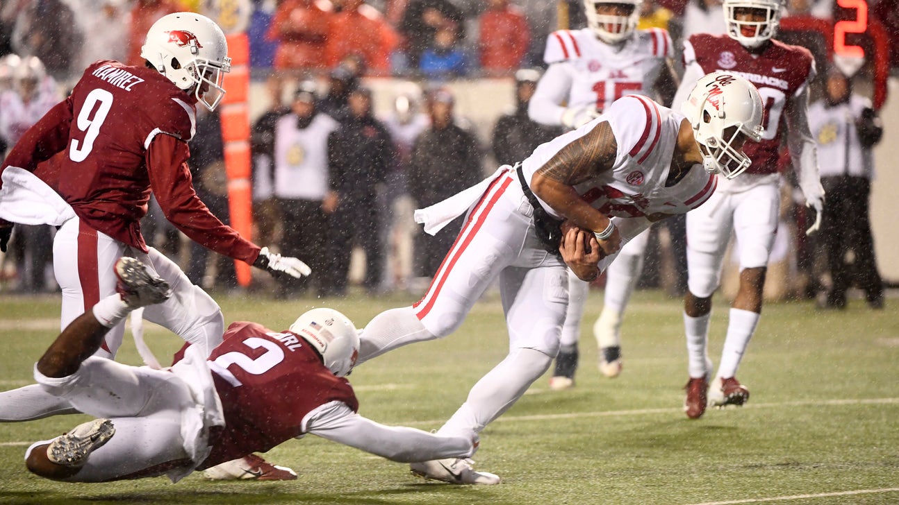Ta’amu’s 528 yards leads Ole Miss to comeback over Arkansas