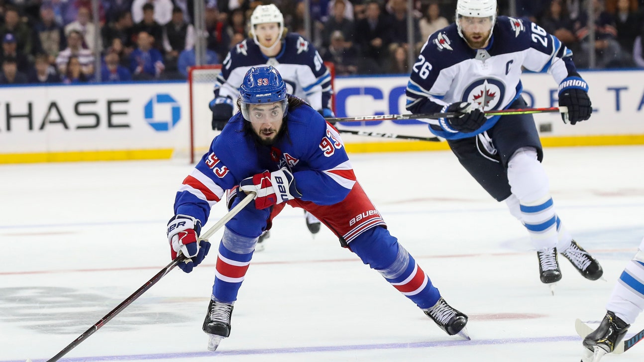 Howden scores late as Rangers beat Jets 6-4 in wild opener