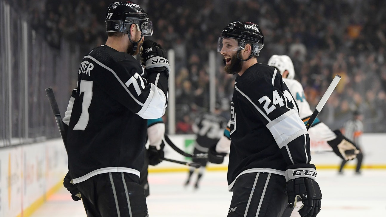 Kings score 3 in third period, trip up Sharks 4-2