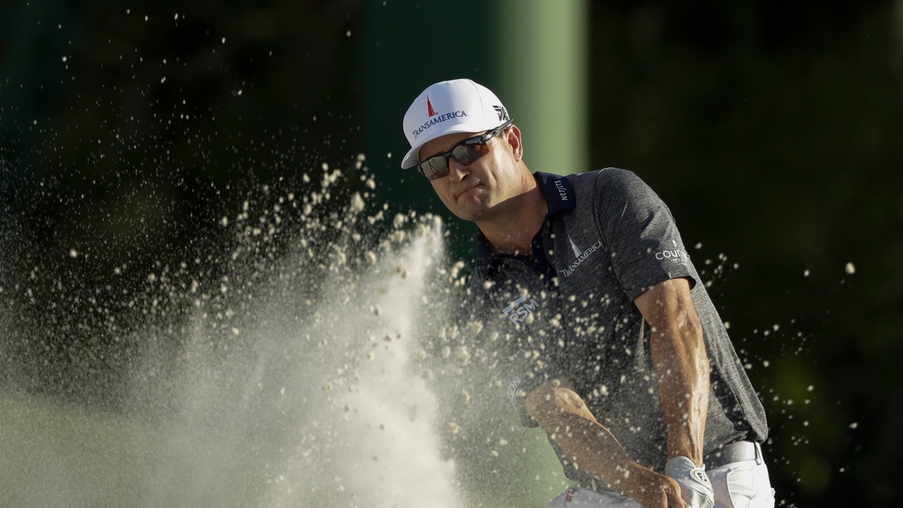Zach Johnson’s practice swing doesn’t miss the ball