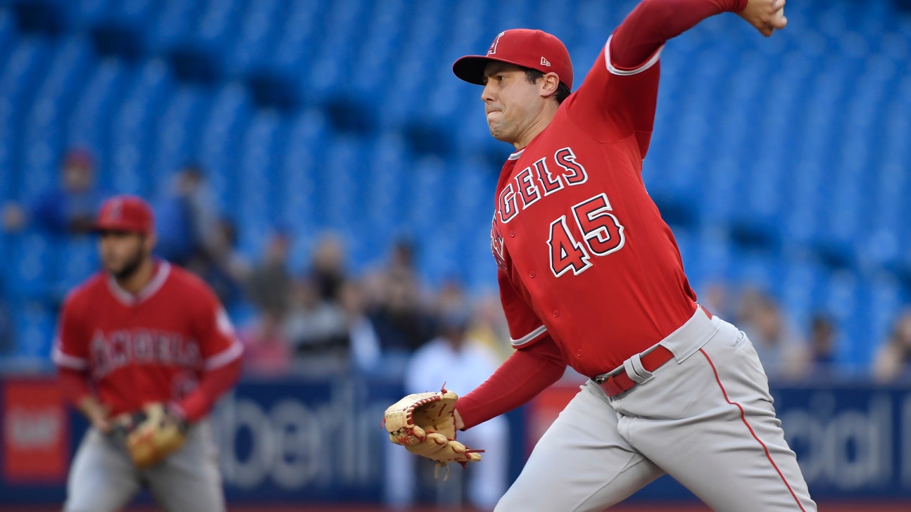 Skaggs pitches season-high 7 1/3, Angels beat Jays 3-1