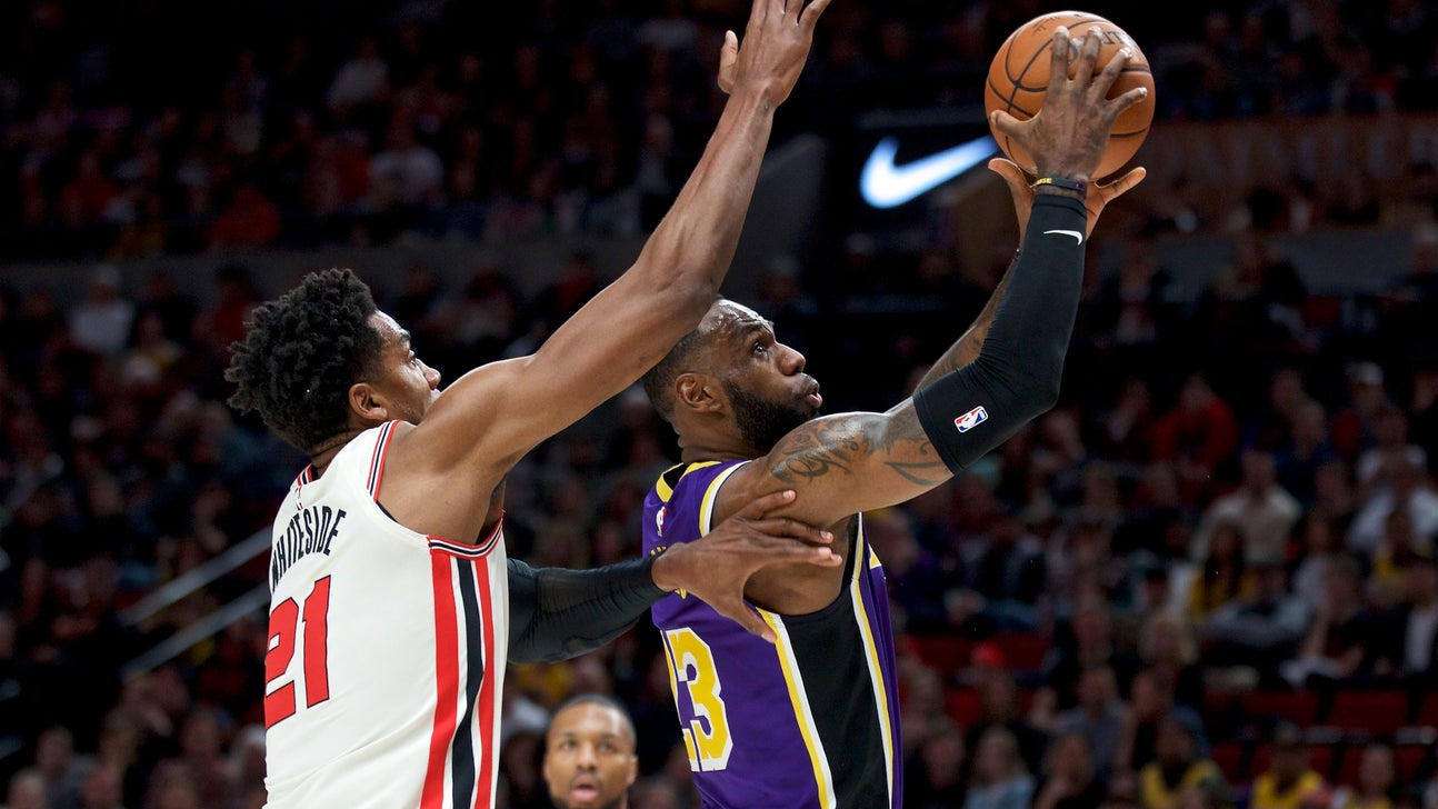 Kuzma, James lead Lakers past Trail Blazers 128-120