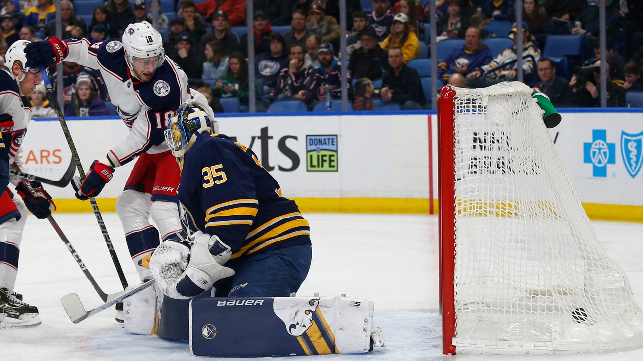 Bobrovsky stops 38 shots, Blue Jackets top Sabres 4-0