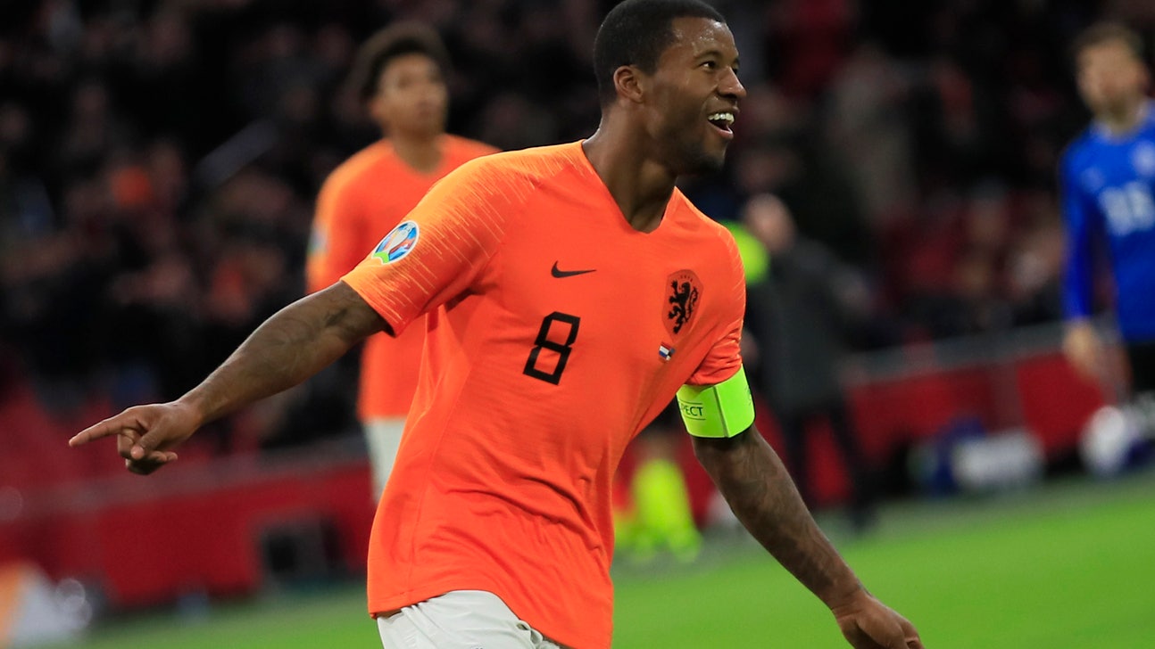 Wijnaldum grabs hat trick as Netherlands beat Estonia 5-0