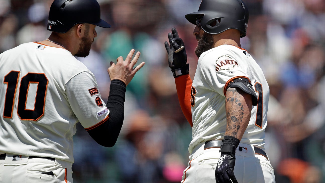 Pillar drives in 5 as Giants top Diamondbacks 10-4