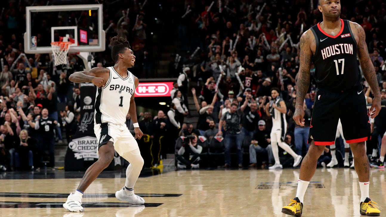 Spurs rally for 2OT win after Harden’s disputed non-dunk