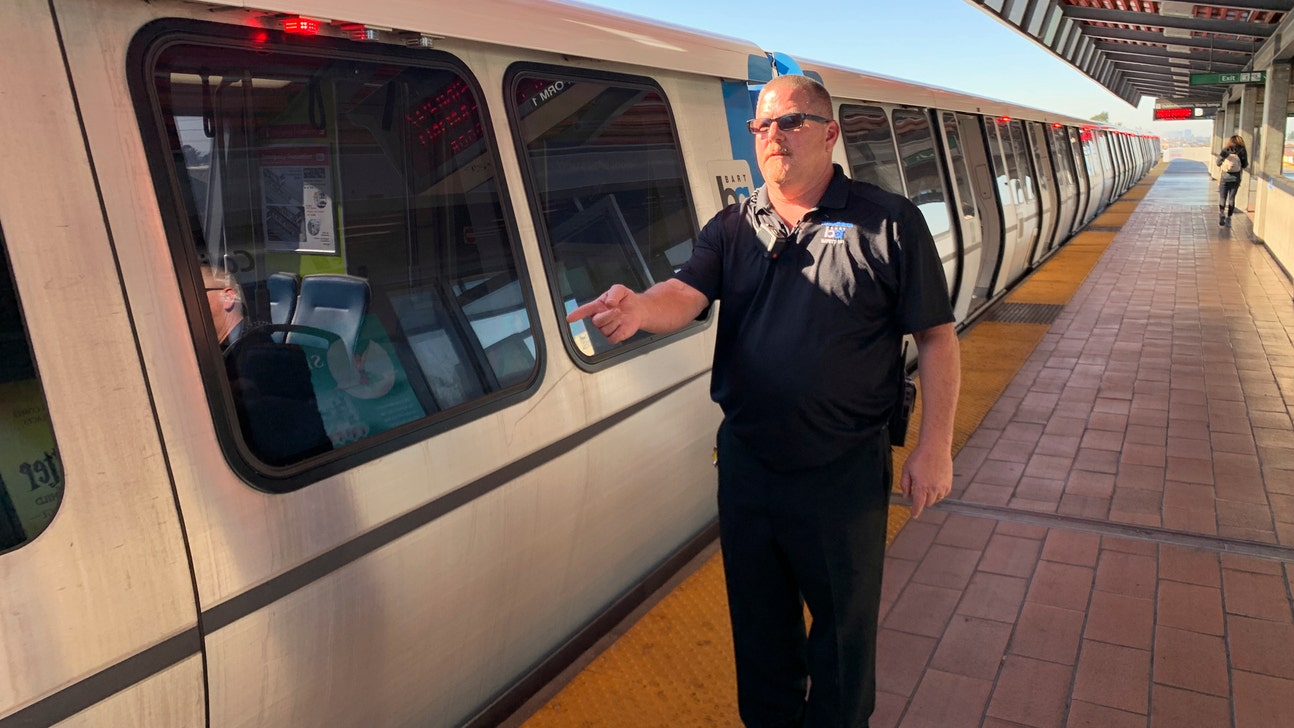 Video shows worker saving man as speeding train approached