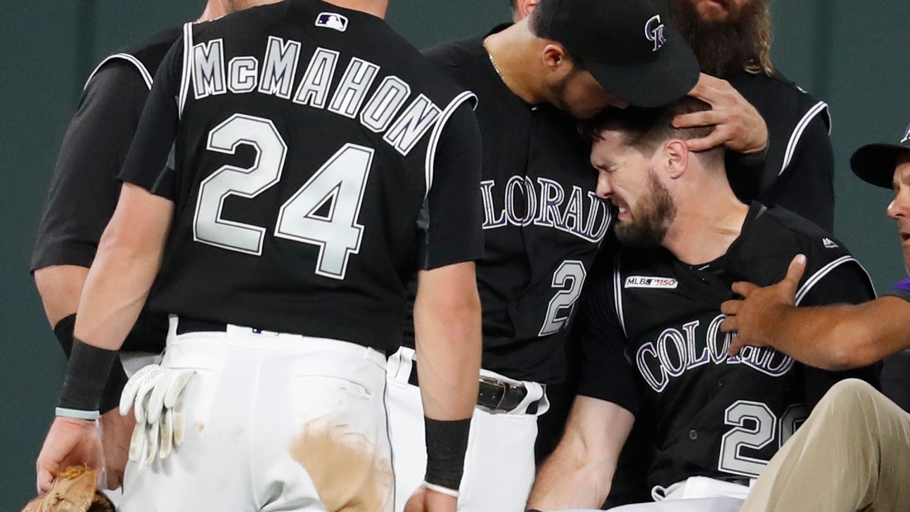 Rockies OF Dahl placed on 10-day IL with right ankle sprain