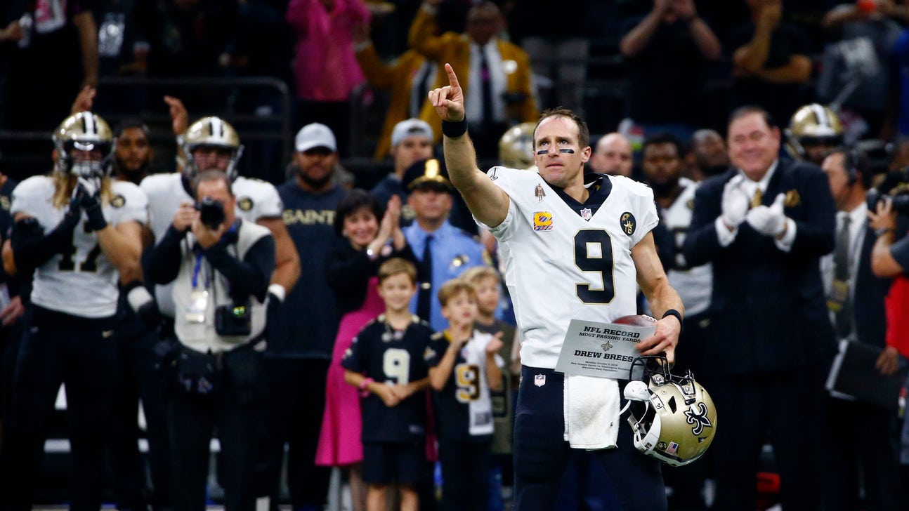 Brees makes history in style, Saints thrash Redskins 43-19
