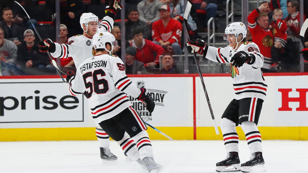 Kane scores 2 more, Blackhawks beat Red Wings 5-4 in OT