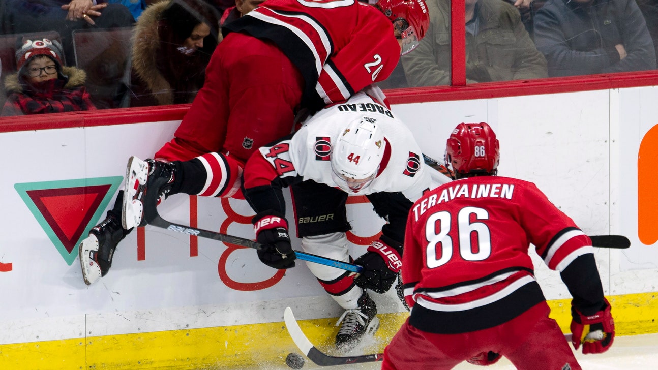 Teravainen scores twice, Hurricanes rally past Senators 4-1