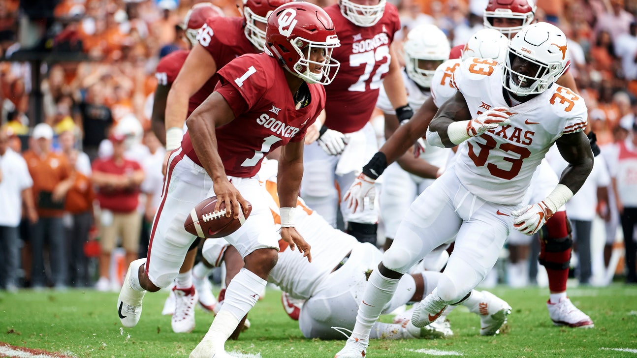 Hook ’em: No. 19 Texas beats No. 7 Oklahoma 48-45 on late FG