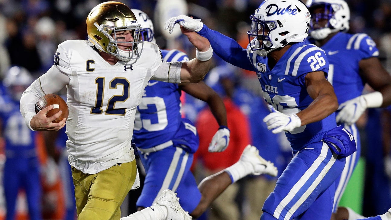 Book throws 4 TDs, No. 15 Notre Dame routs Duke 38-7