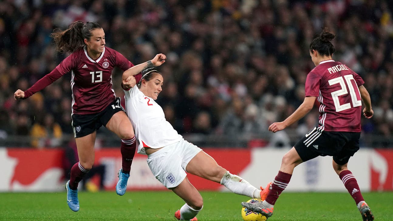 English women attract record crowd but lose to Germany