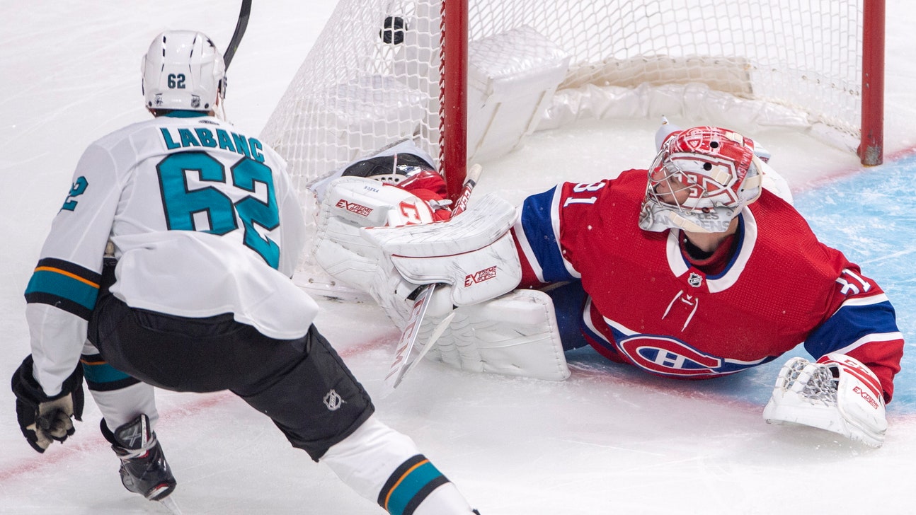 Sharks end 2-game skid with 4-2 win over Canadiens