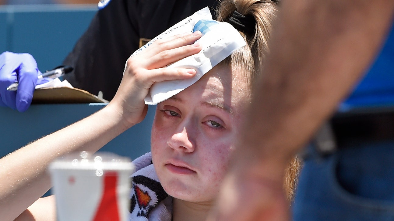 Fan taken to hospital after struck by Bellinger's foul