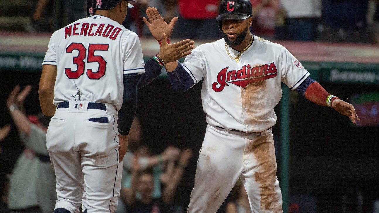 Indians move into tie for 2nd wild card, beat Phillies 10-1