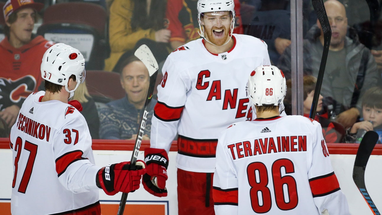 Hurricanes cool off Flames with 4-0 victory