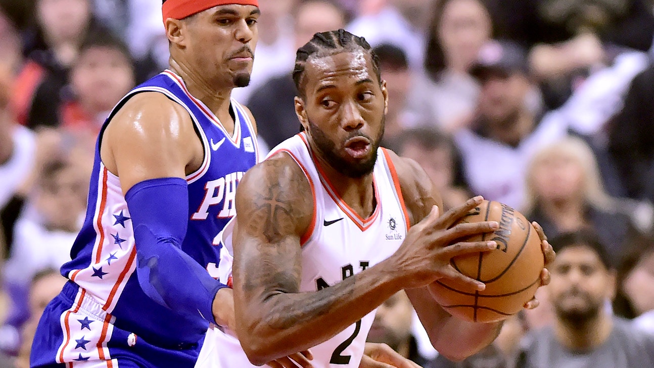 Leonard scores 45 points, Raptors top 76ers 108-95 in Game 1