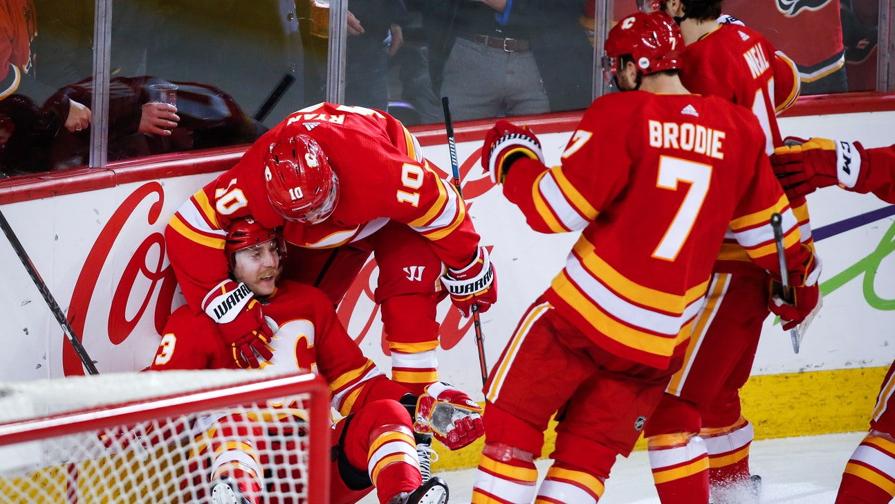 Bennett scores twice, Flames beat Red Wings 6-4