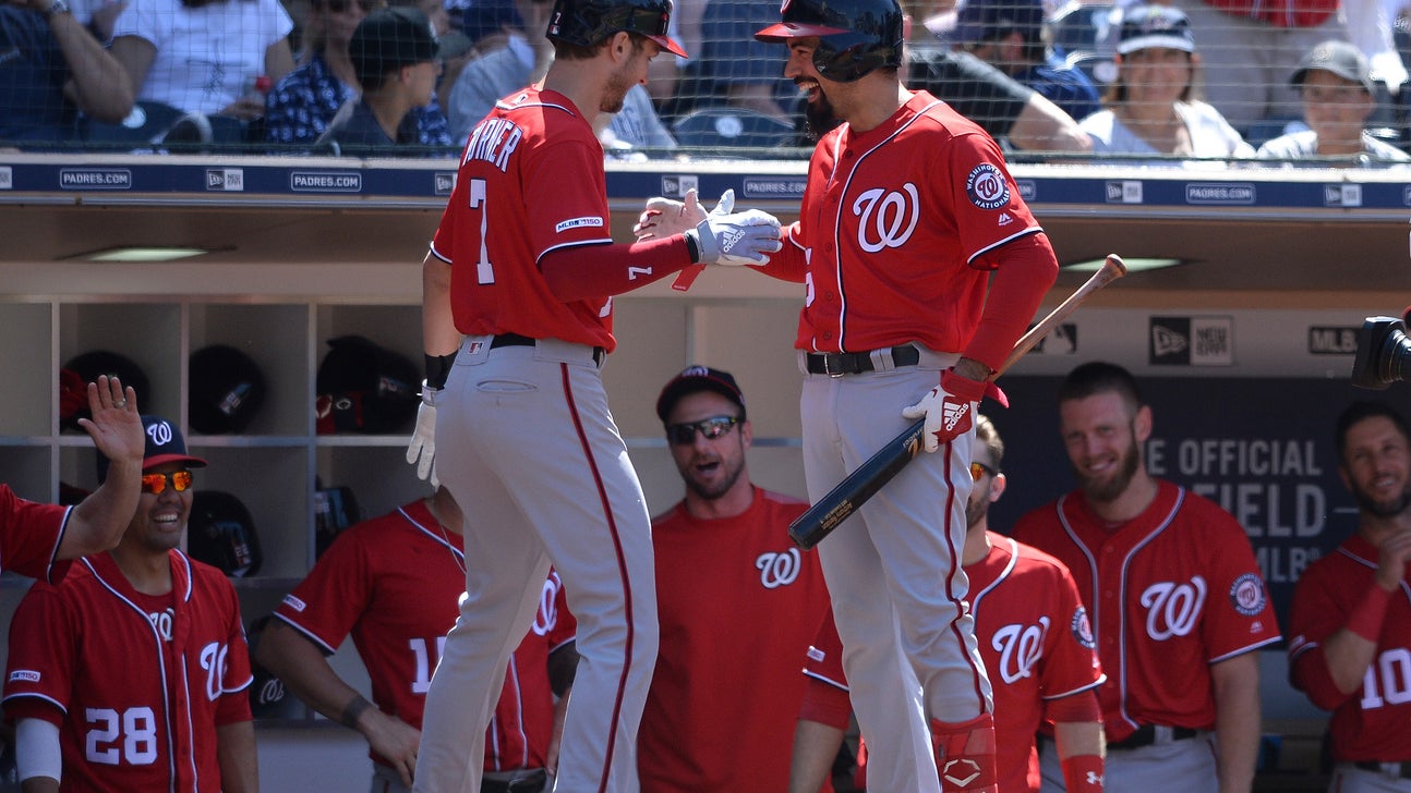 Nationals hit 4 straight homers in 8th to stun Padres 5-2