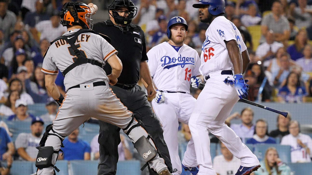 Puig takes swing at Hundley before Giants rally past Dodgers