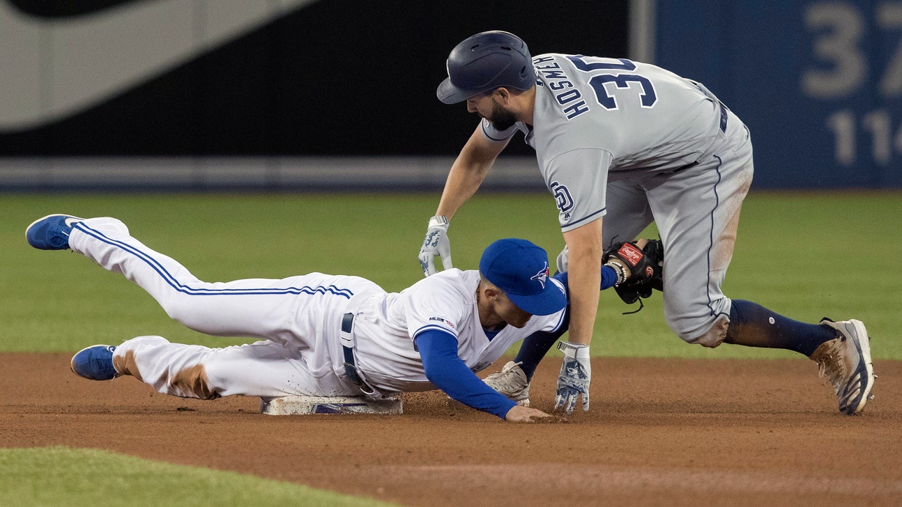 Biggio hits first career HR, Jays beat Padres 10-1