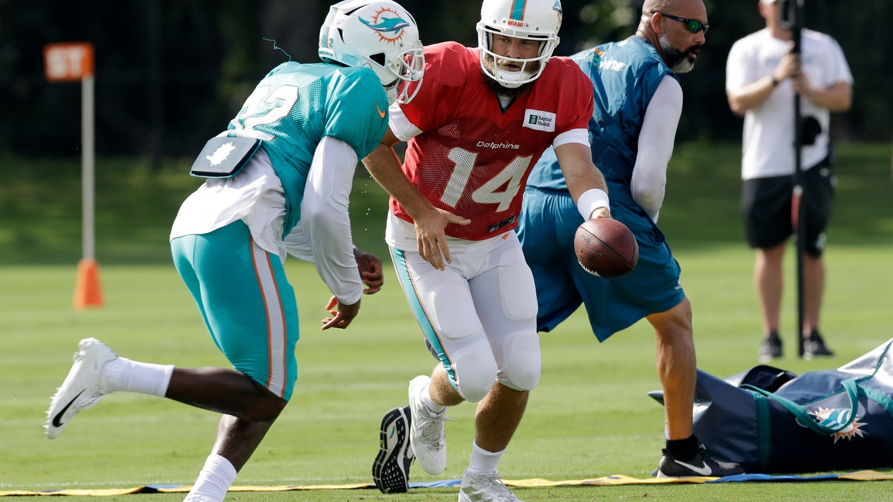 Fitzpatrick competes for Dolphins job while helping Rosen