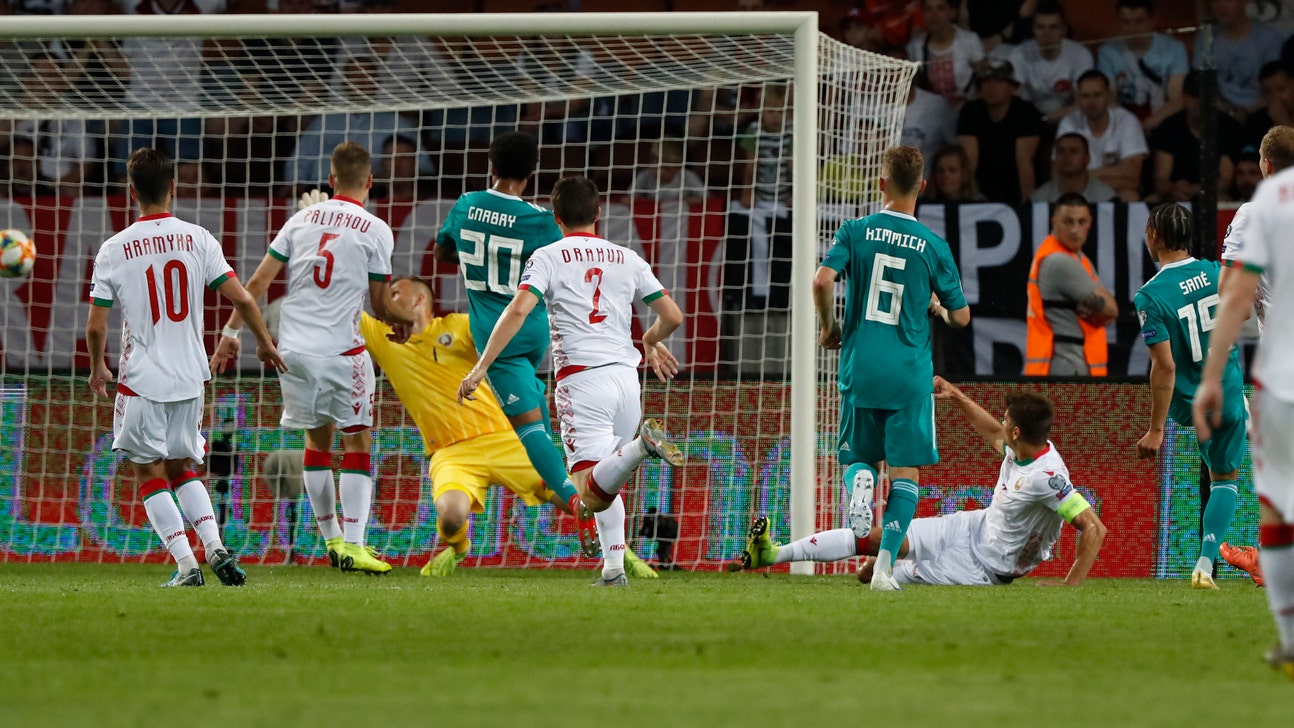 Germany beats Belarus without coach Loew