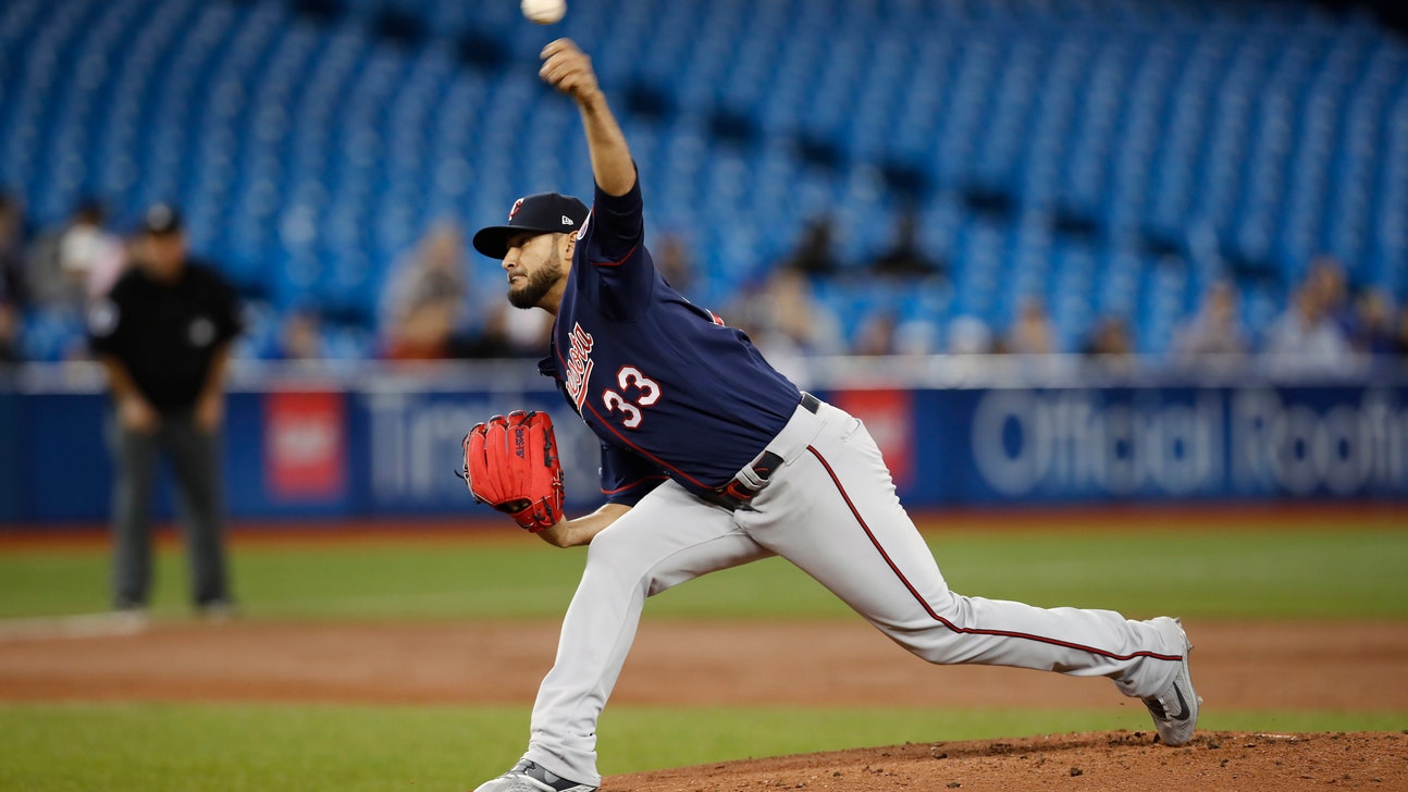 Perez pitches 7 scoreless innings, Twins beat Blue Jays 8-0