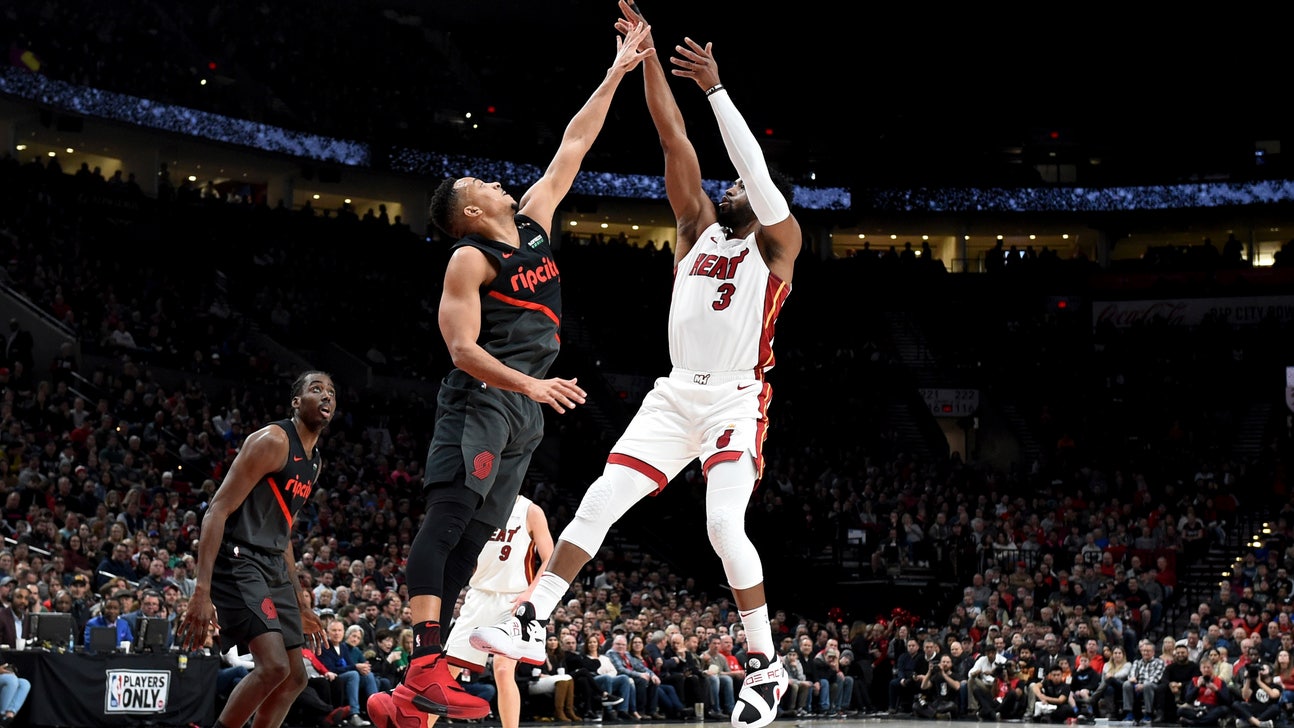 Whiteside has 28 and the Heat hold off the Blazers 118-108