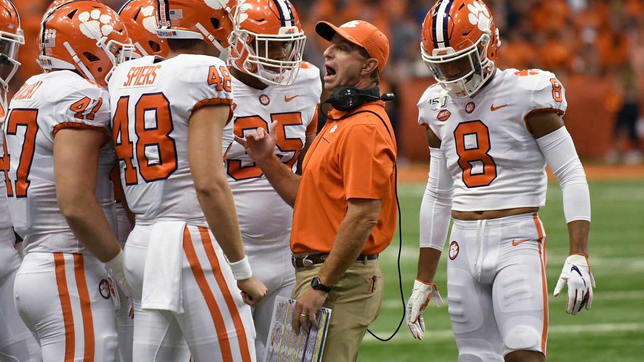 Lawrence leads No. 1 Clemson past Syracuse 41-6