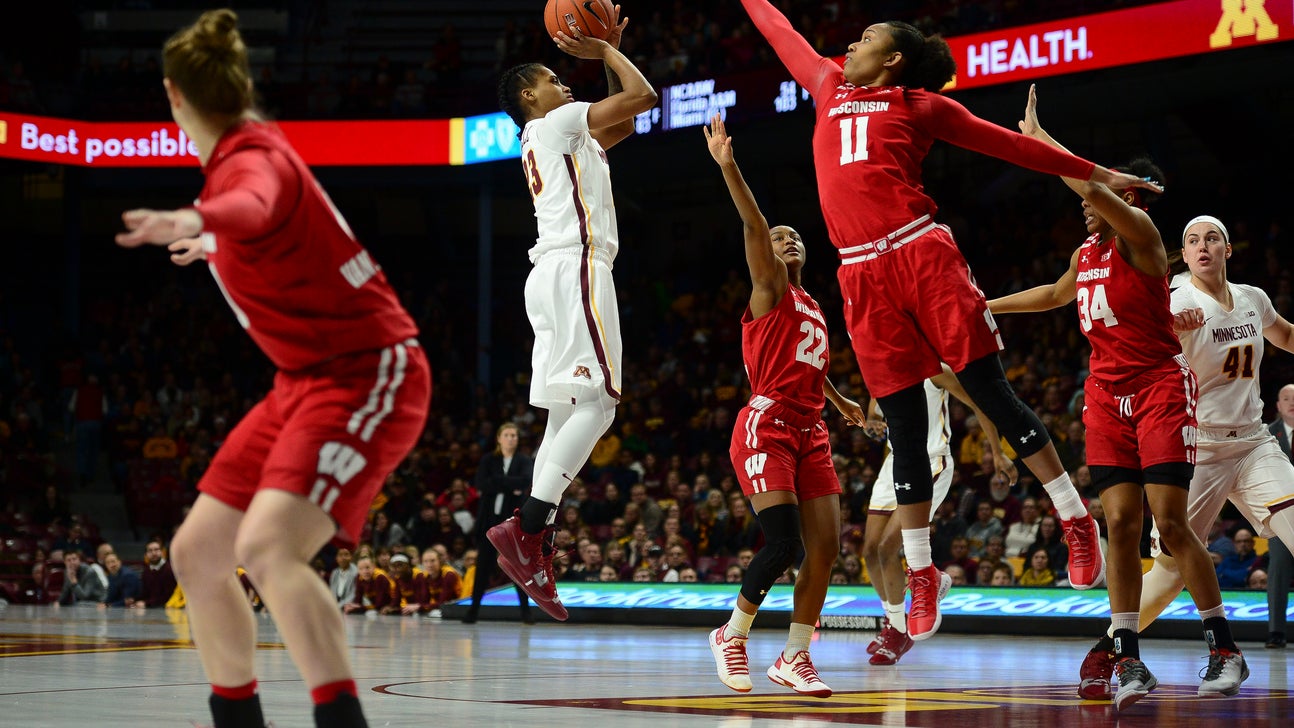 Lamke's 20 helps No. 12 Minnesota top Wisconsin 74-56