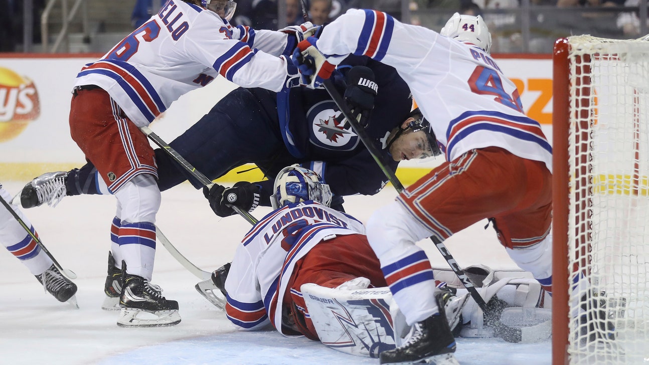 Scheifele scores 2 goals, leads Jets past Rangers 4-3