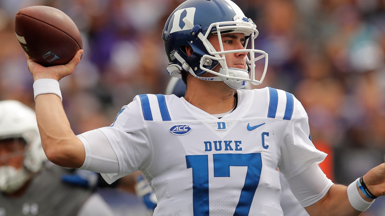 Jones throws for 3 TDs, Duke beats Northwestern 21-7