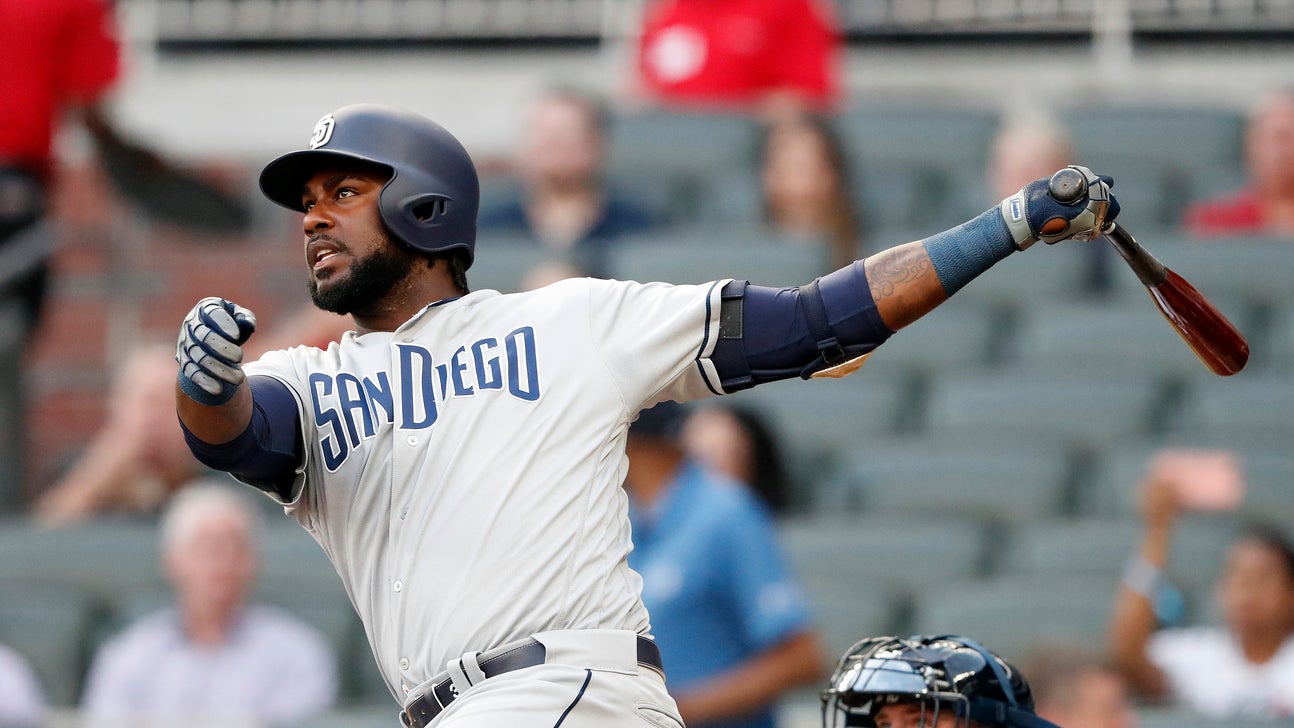 Reyes’ 2 homers, 3 RBIs lead Padres past Braves 4-3