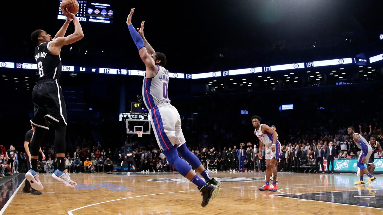 Dinwiddie hits late 3, Nets beat Pistons 120-119 in OT