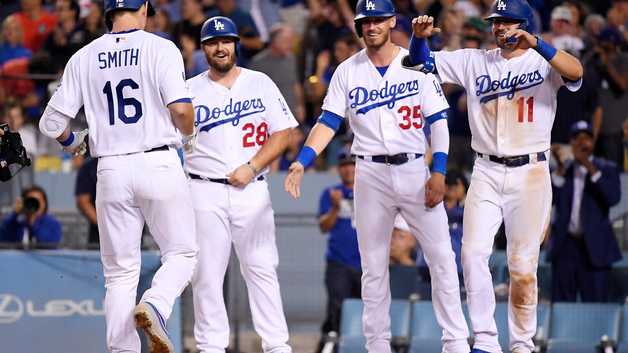 Smith's slam, Kershaw's K's lead Dodgers past Padres, 8-2