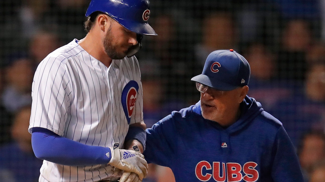 Cubs' Bryant out of lineup for 2nd day with bruised wrist