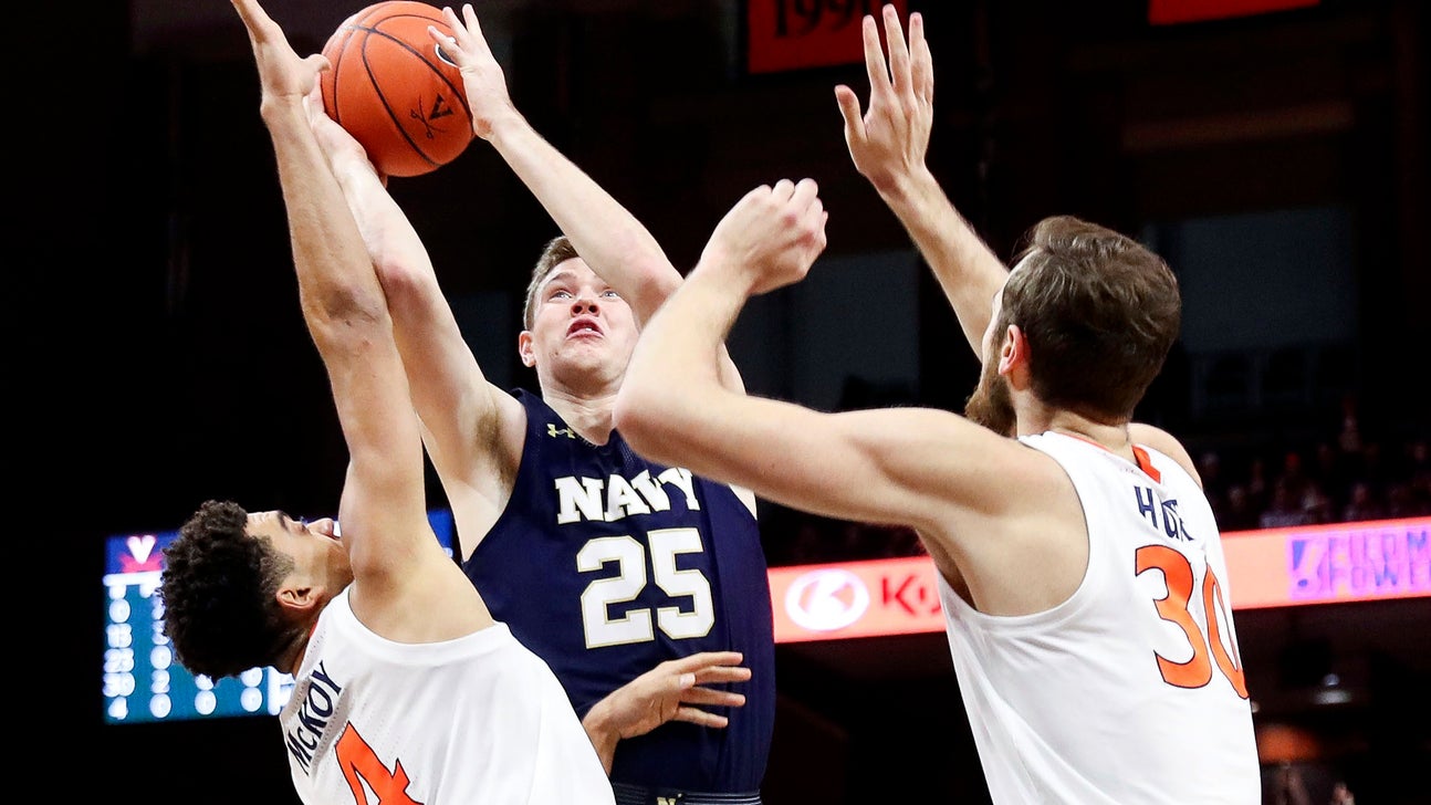 Clark helps No. 16 Virginia hold off Navy 65-56