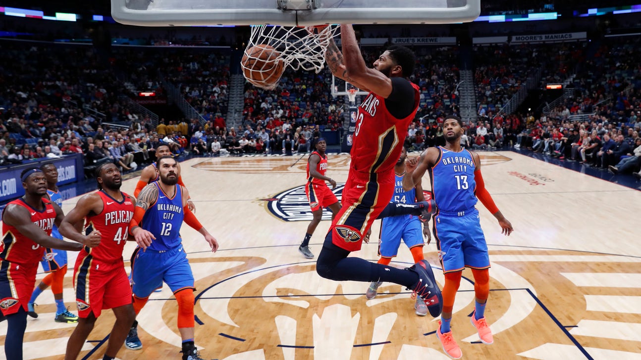 Davis’ 44 points, 18 rebounds, helps Pelicans top Thunder