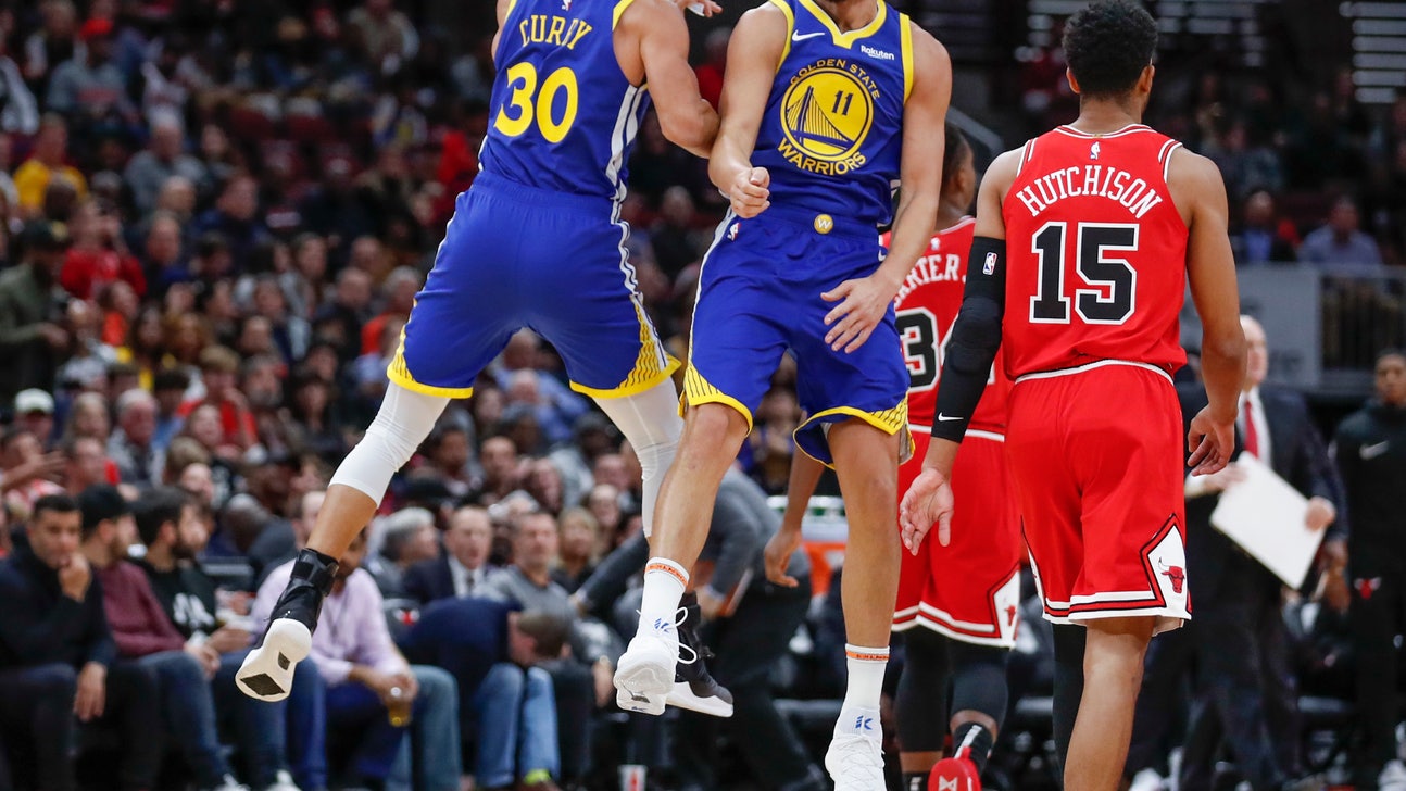 Thompson hits NBA record 14 3s as Warriors top Bulls 149-124