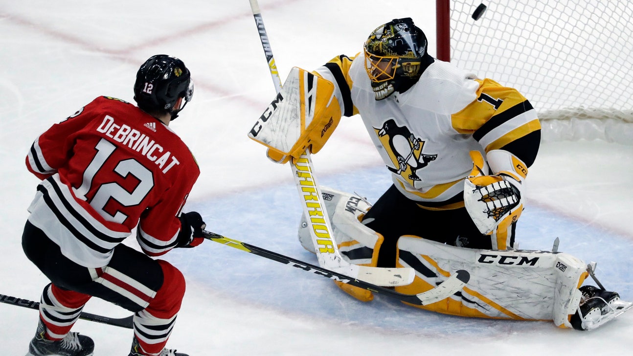 Blackhawks end 8-game slide with 6-3 win over Penguins