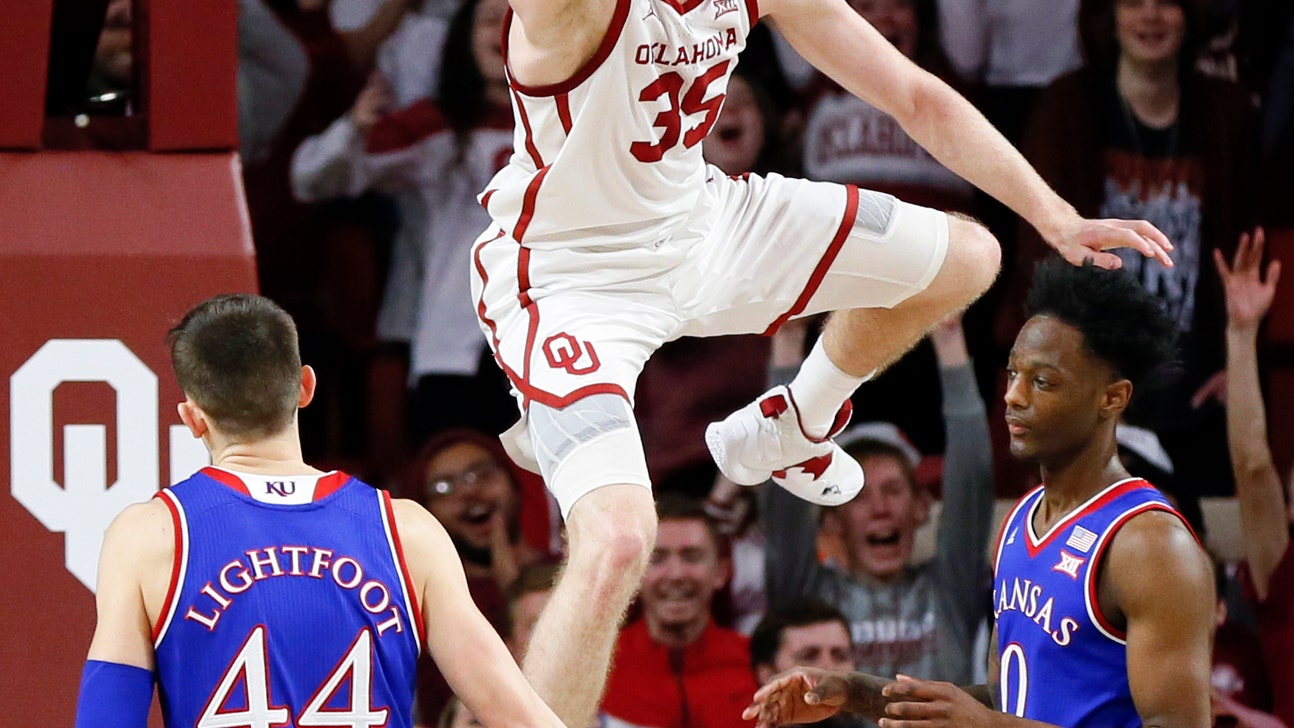 Oklahoma tops Kansas to end Jayhawks’ run of Big 12 titles