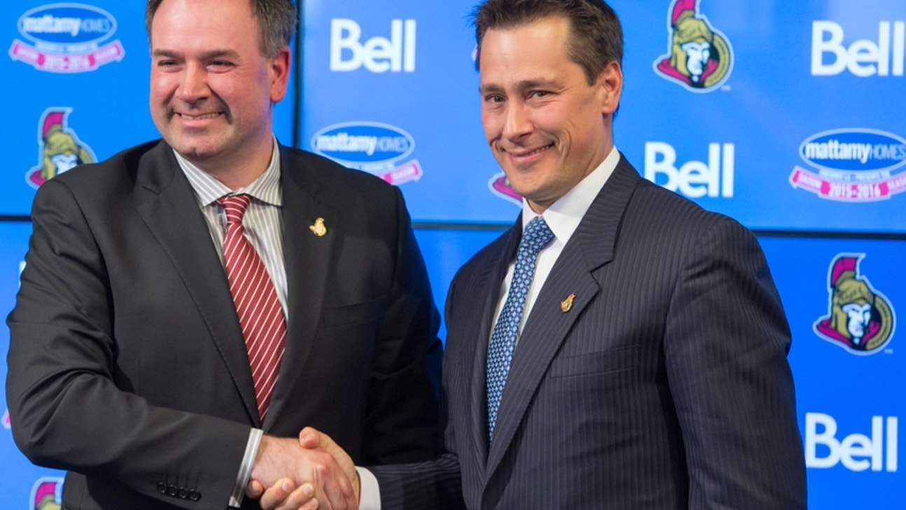 How was the 2016-17 Ottawa Senators back-end constructed?