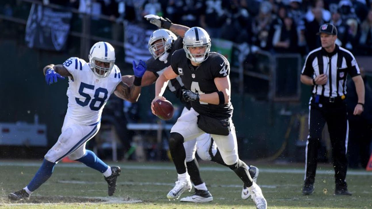 Indianapolis Colts late rally falls short, lose 33-25 to Oakland Raiders