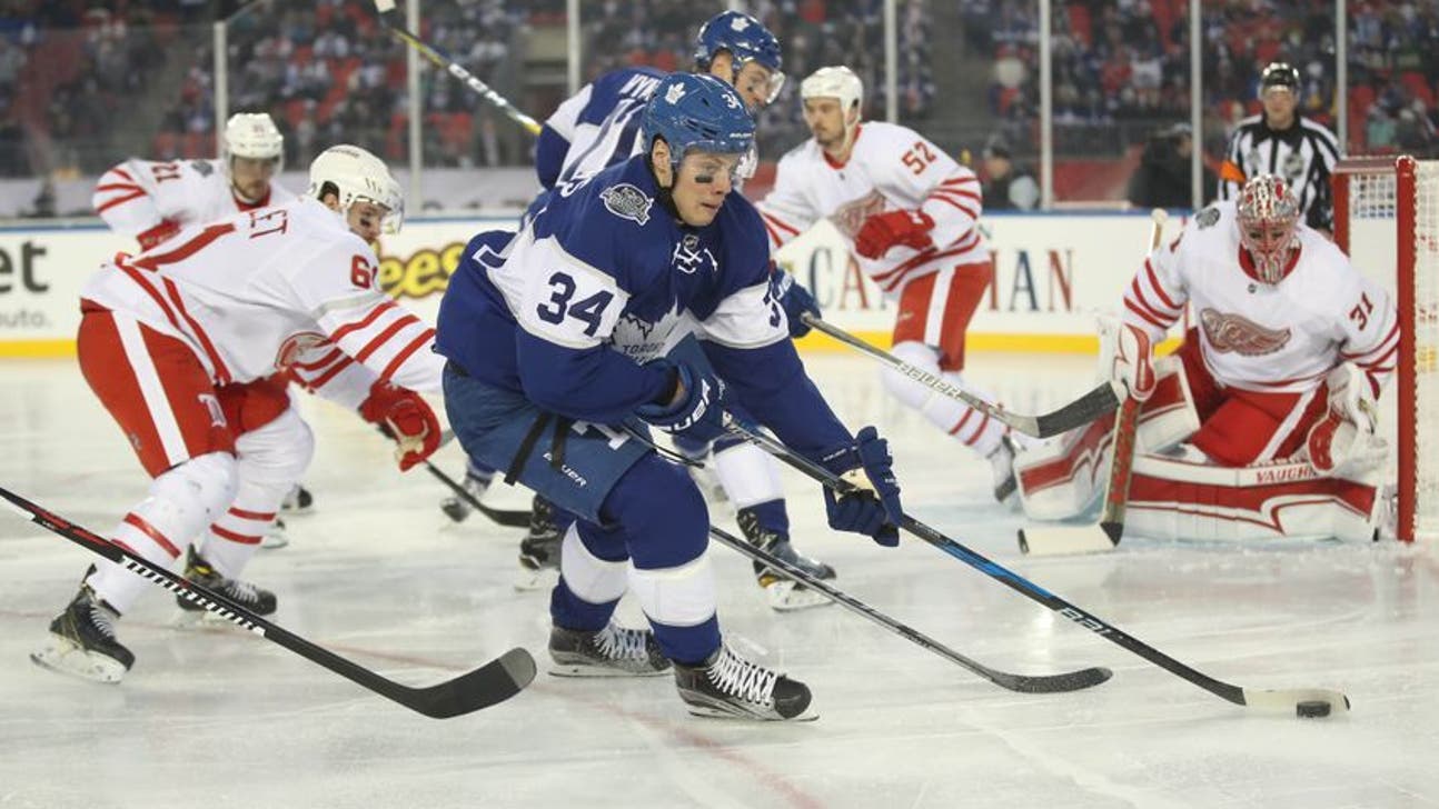Auston Matthews fires a rocket shot for his 19th goal of the season (Video)